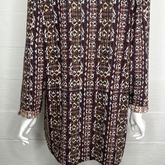 Multiples Geometric Print Top Multicolor Size 1X Pullover Shirt Women's - Picture 9 of 16